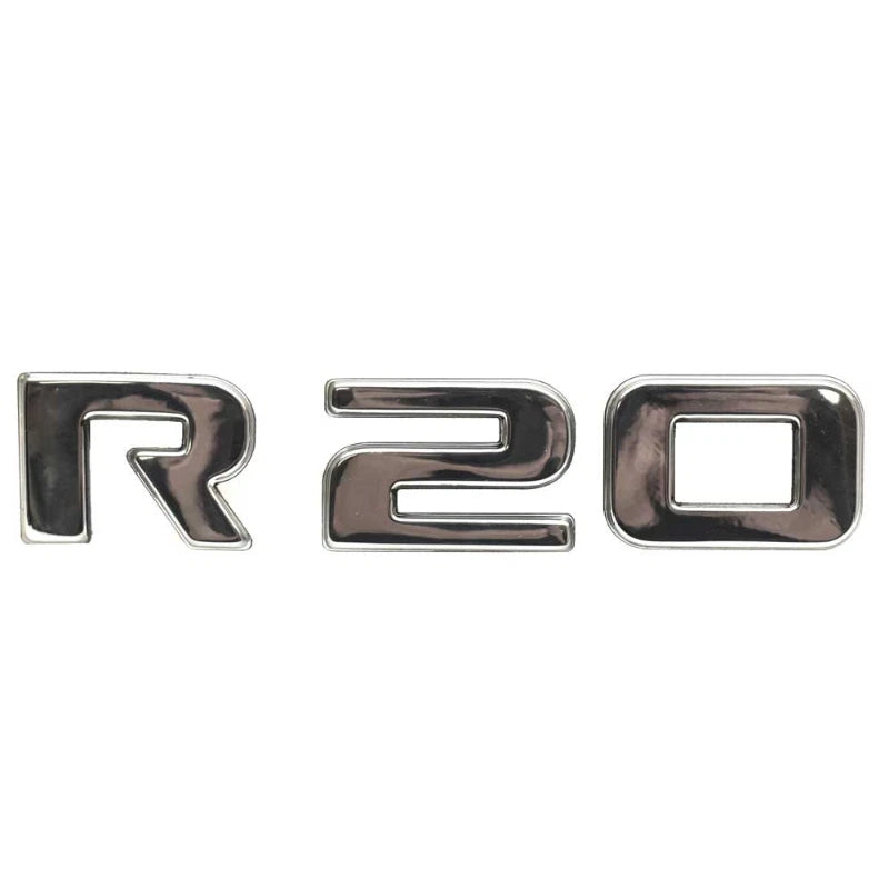 Crownline Boat Emblem Decal Sticker - Raised R 20 Silver