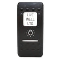 Carling Boat Rocker Switch Cover - Livewell Lights Actuator