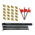 Professional Lathe Tool Kit Featuring Internal Boring Bars and Quality Inserts