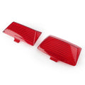 2x ABS Red Fender Tips Mud Guard Light Lens for Harley Touring Ultra Classic