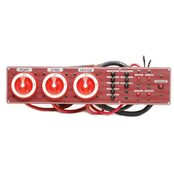 Wellcraft Boat Battery Switch Panel - BEP Breaker 22 X 5 Inch Red
