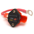 Bluewater Boat Panel Mount Circuit Breaker - 20A 32V with Boot Lead