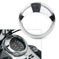 1PCS Aluminum Bezel Chrome Trim Ring Visor Cover Fits Harley with 5" Speedometer