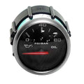 Faria Boat Oil Pressure Gauge GP7845A - 2 Inch Silver Black