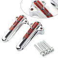 For Harley FLHT FLHX FLHR Electra Front Lower Fork Leg Cover LED Smoke Light