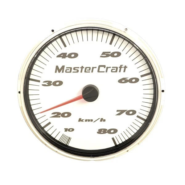 MasterCraft Boat Speedometer Gauge 500912 - Medallion 4 1/4 Inch White