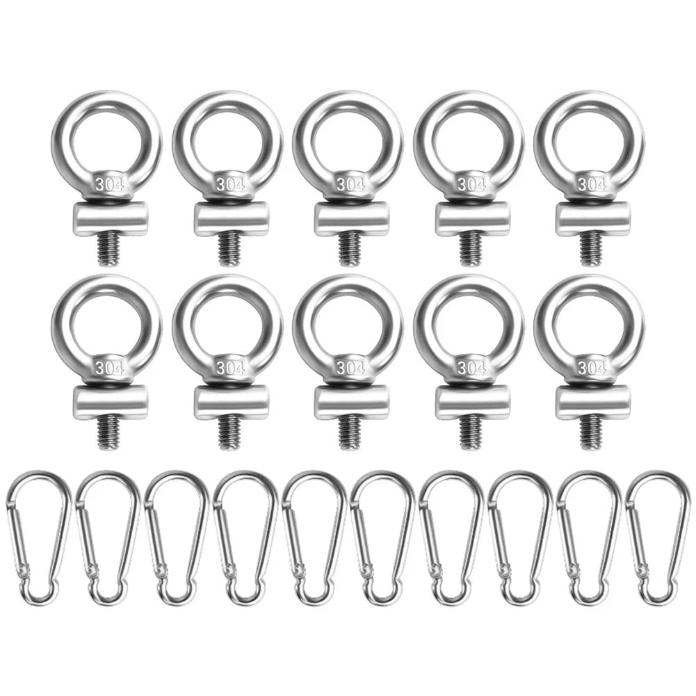 Awning Track Rings Camping Setup Comprehensive Package Solid 304 Stainless Steel
