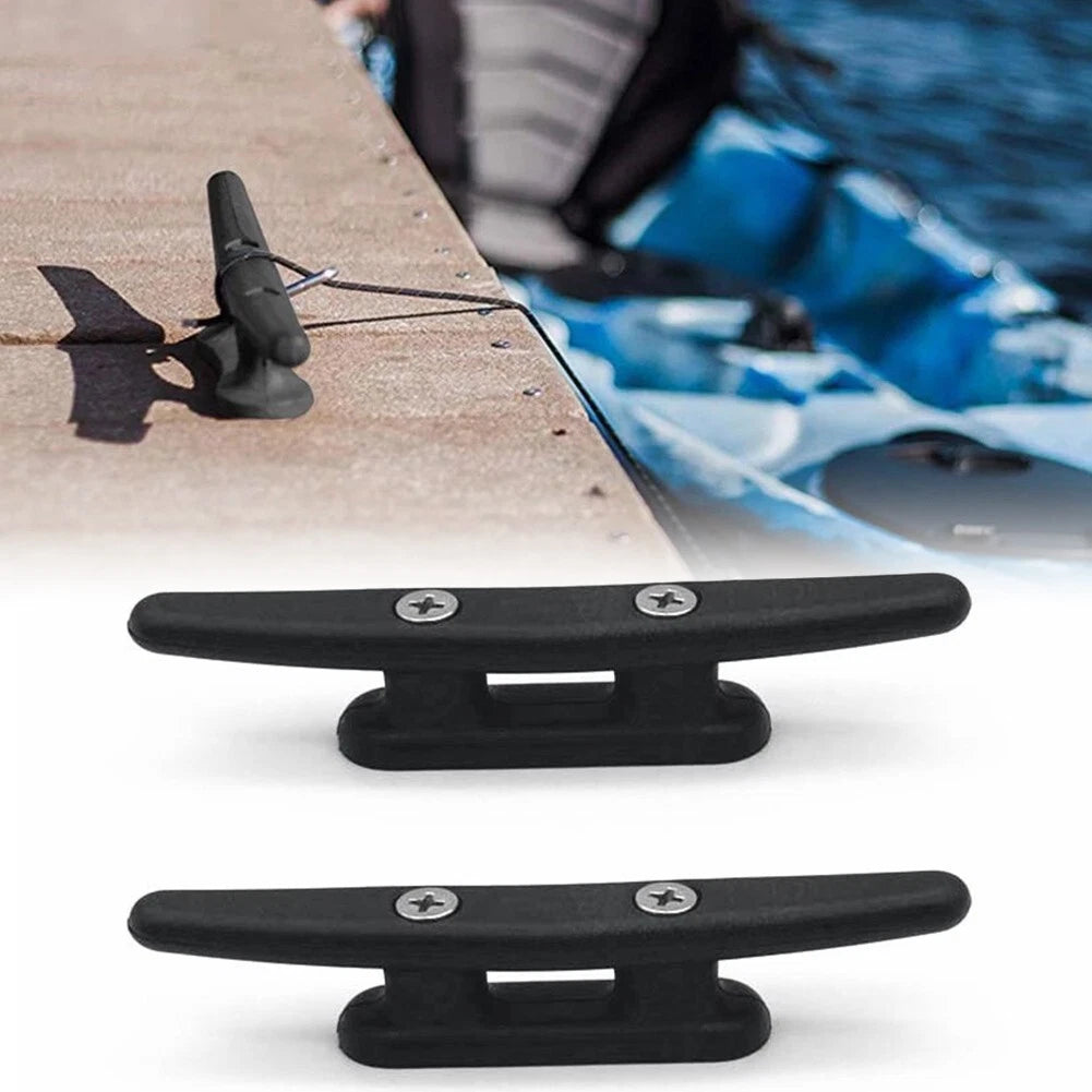 Nylon Cleats for Marine Boat Deck 2x 98MM Black Keeping Your Rope Secure