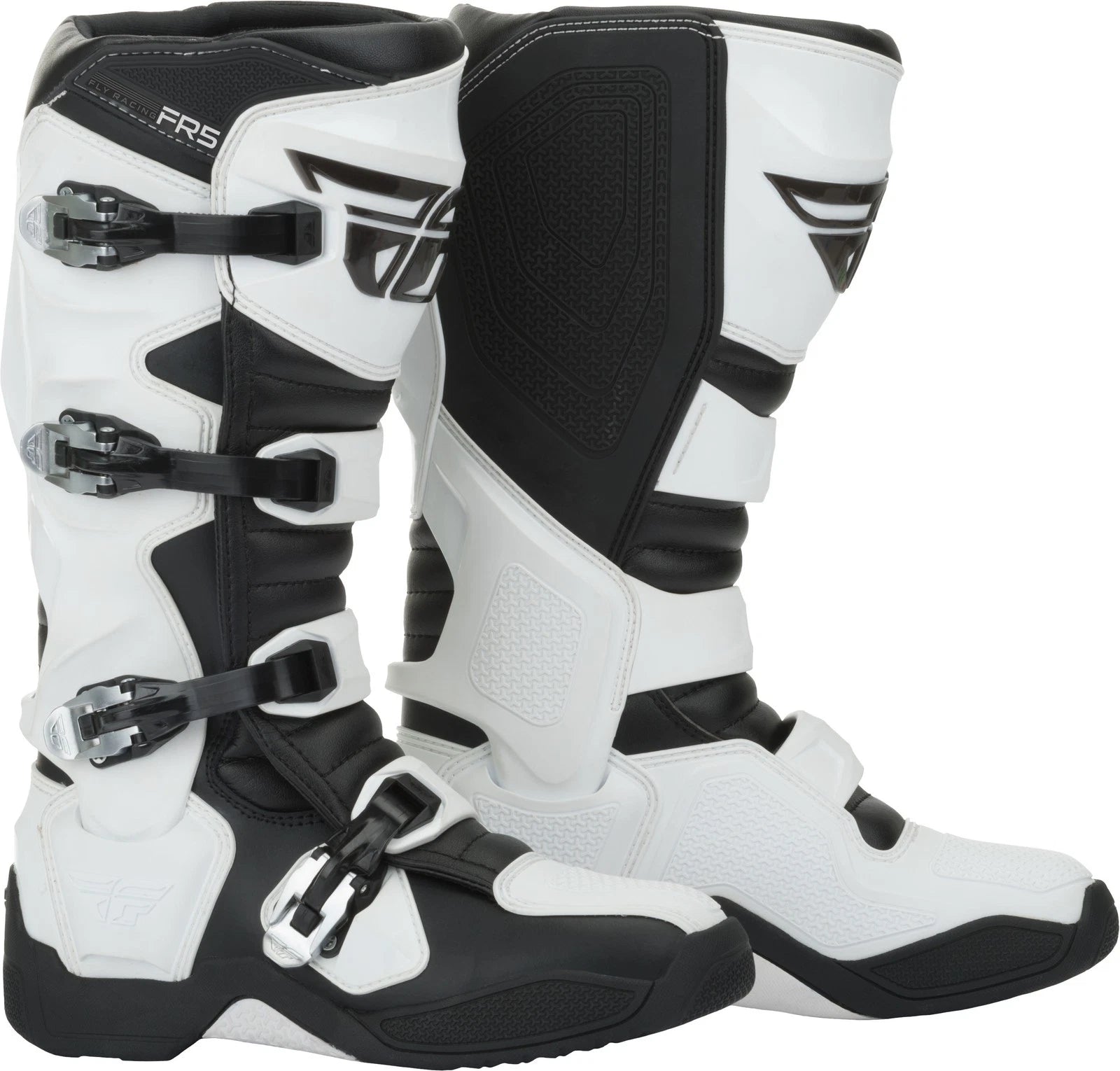 Fly Racing FR5 Offroad Boots White US 7 - Durable Motorcycle Footwear