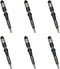 6Pcs Rail Injector 095000-6490 for John Deere HPCR 4045T 6068T S350