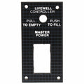 Bass CAT Boat Blank Switch Panel - Livewell Controller 2 X 4 Inch Grid