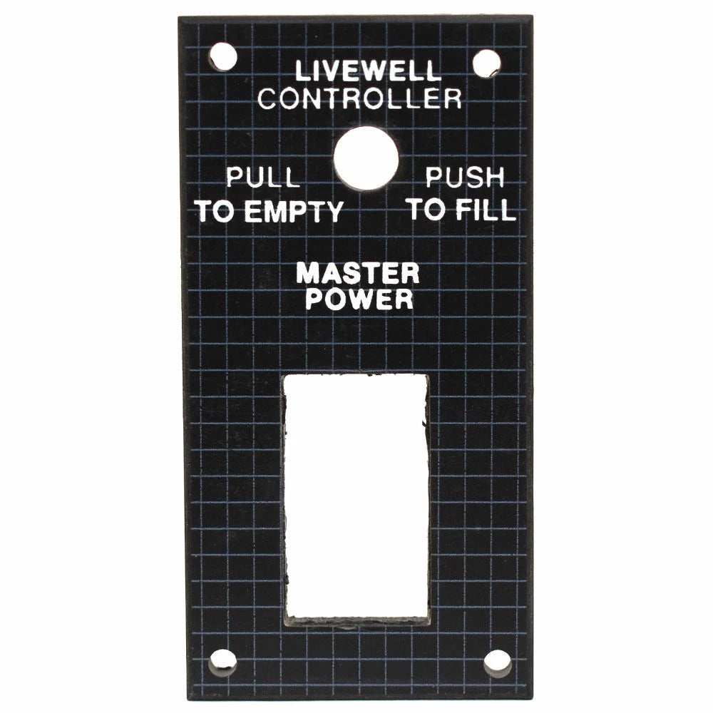 Bass CAT Boat Blank Switch Panel - Livewell Controller 2 X 4 Inch Grid