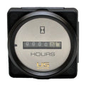 Faria Boat Hour Meter Gauge MH0088A - US Marine 2 Inch Black Silver