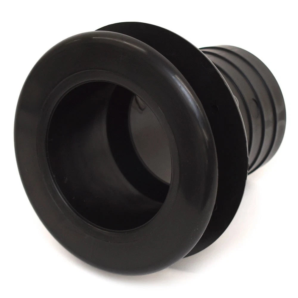 Marine East Boat Thru Hull Fitting 7180 - 3 Inch Black Nylon