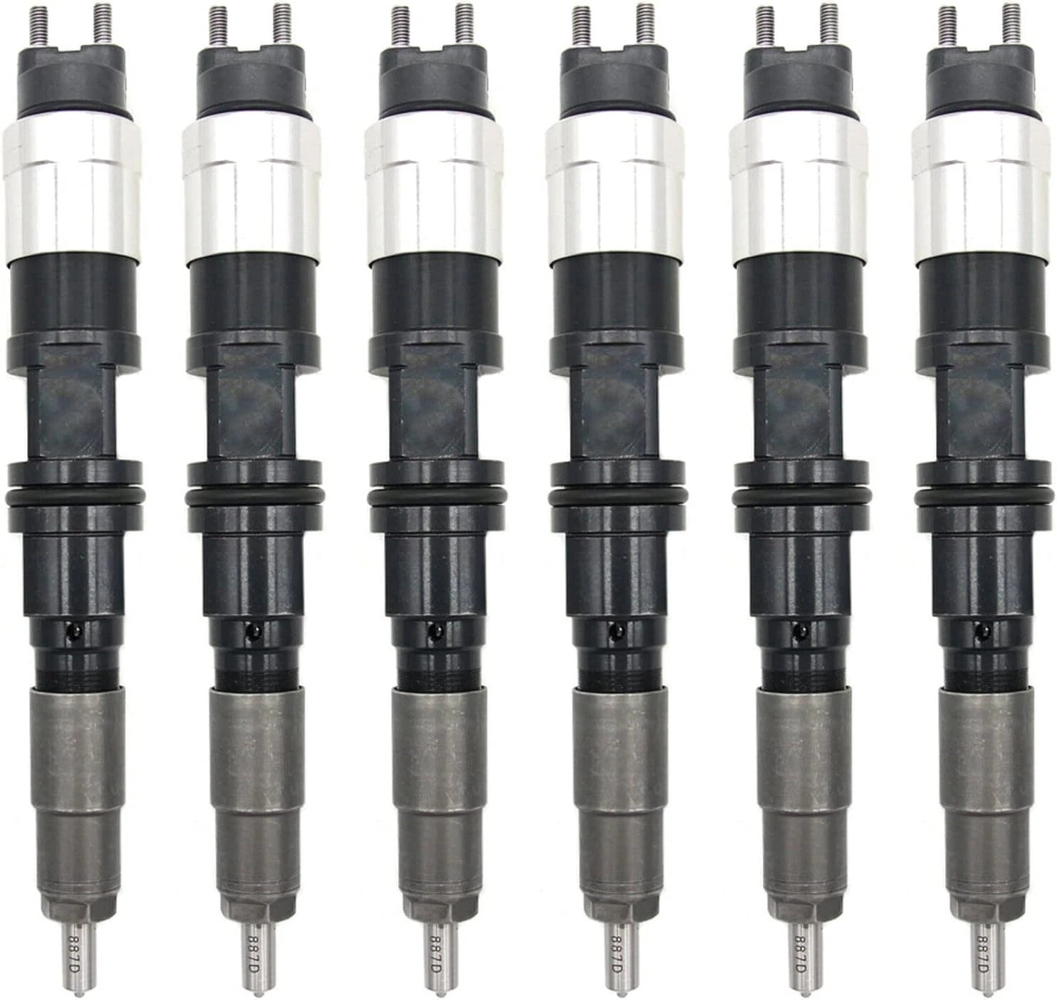 6Pcs Common Rail Injector Assembly 095000-8810 0950008810 for John Deere Engine