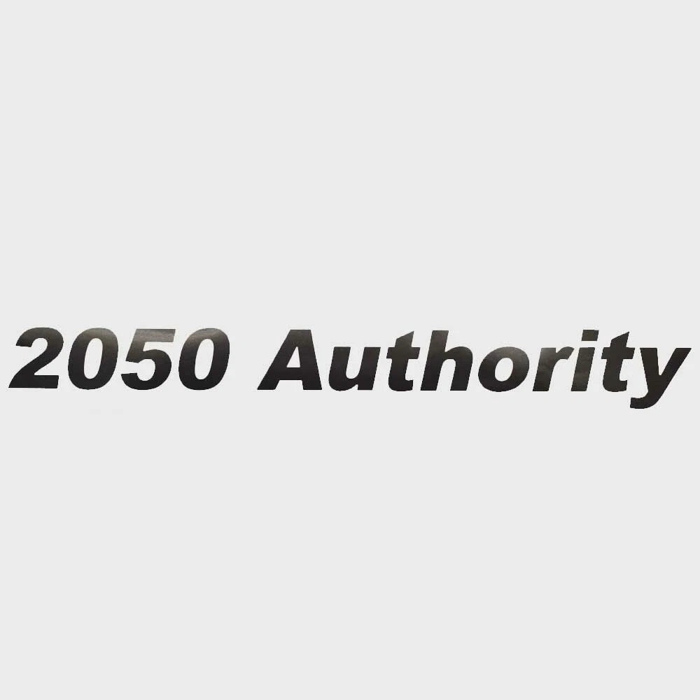 Lund Boat 2050 Authority Decal 2183515 - Metallic Gray Sticker 16 Inch