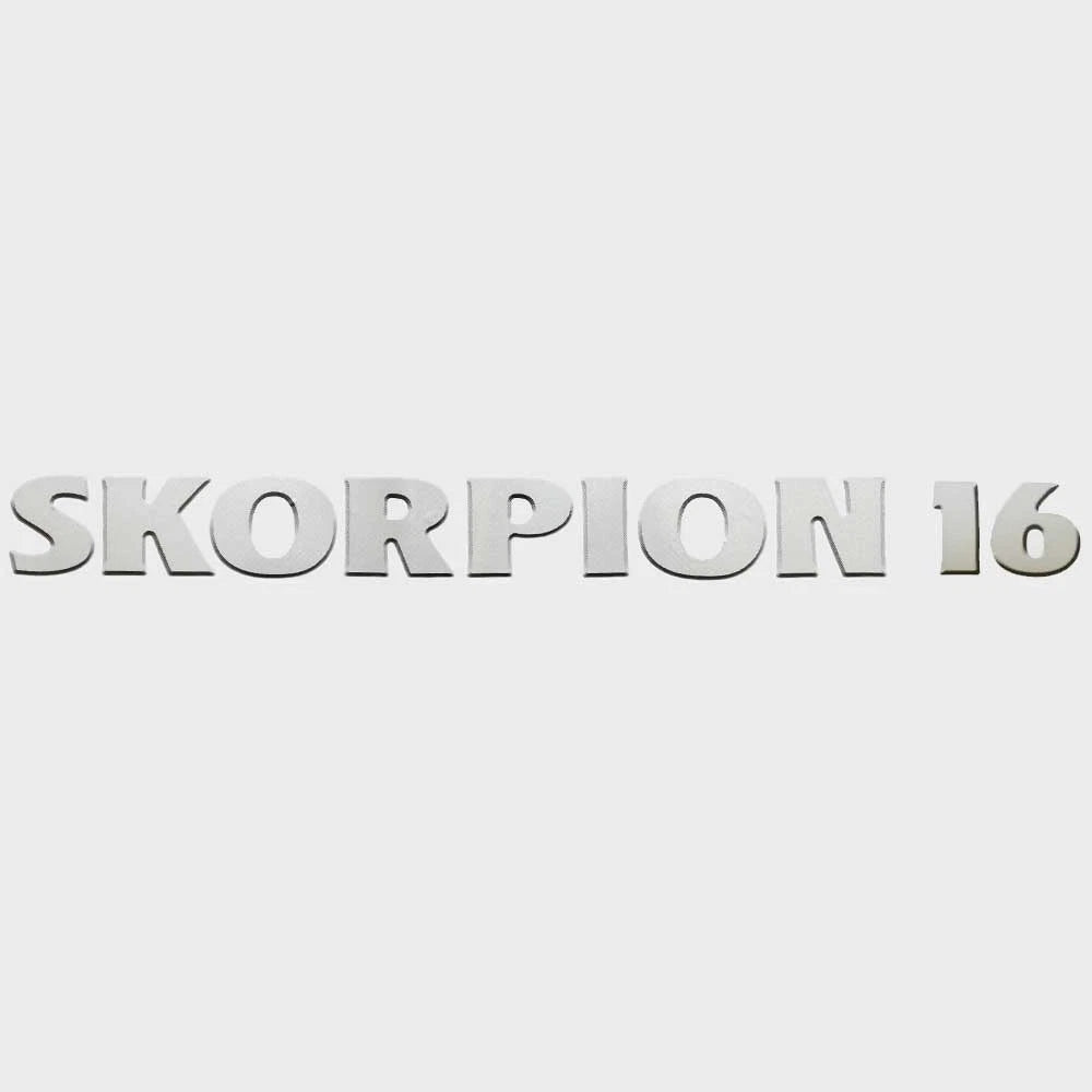 Lowe Boat Model Decal 2241464 - Skorpion 16 Silver Black Sticker