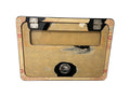 Marine Storage Box 19 1/2in X 14in Face with Gemlux Latch, Acrylic Black Finish