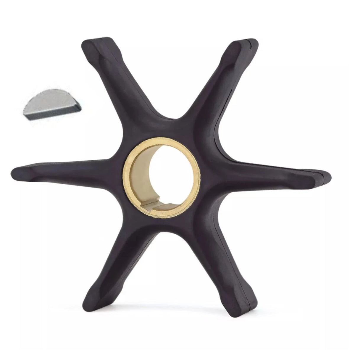 Johnson Evinrude 100 350 Outboard Water Pump Impeller with Key Repl 777130 379475