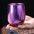 Insulated Titanium Drinking Cup 255ml Double Layer Mug for Camping and Picnics