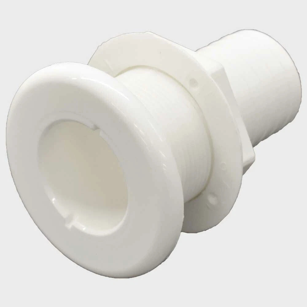 Carver Boat Thru Hull Connector Fitting 7408500 - 1 1/2 Inch White