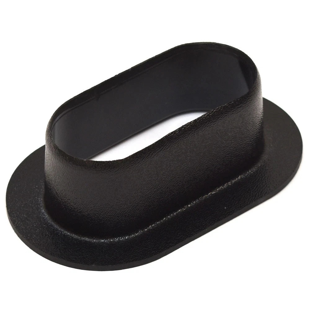 MSI Boat Oval Hose Ring HRF4 - 6 1/2 X 4 Inch ABS Plastic Black