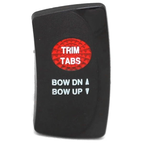 Carling Boat Rocker Switch Cover - Trim Tabs Lighted Actuator