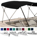 BOAT BIMINI TOP COVER 3 BOW 72"L 36"H 91"-96"W - with BOOT & REAR SUPPORT POLES