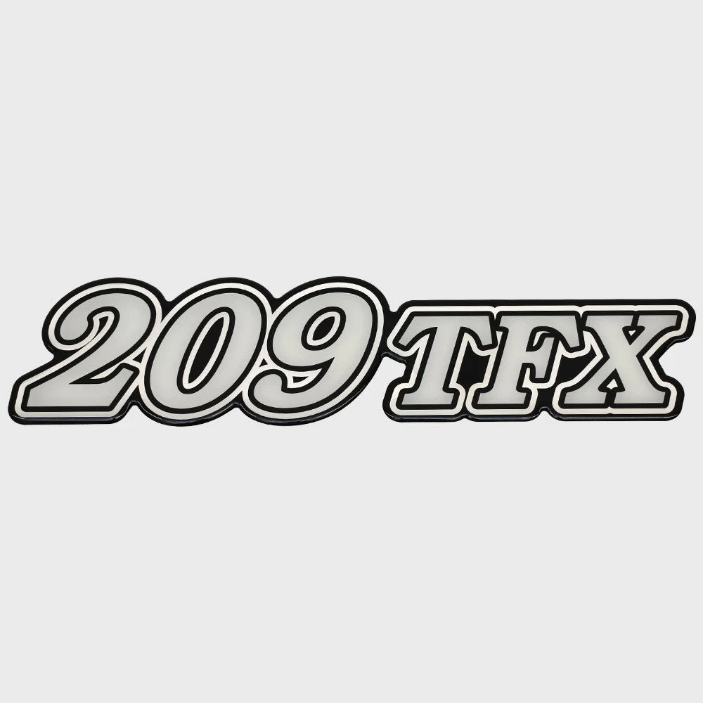 Yar-Craft Boat Raised Brand Decal LH7011 - 209 TFX White Sticker