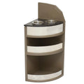 Ranger Pontoon Boat Corner Shelf - Luxury Series with Lit Cup Holders