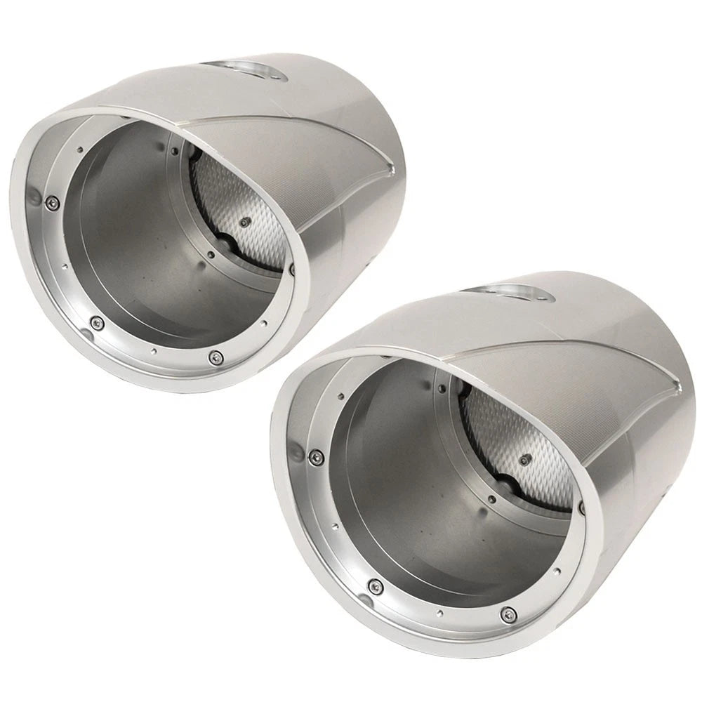 MasterCraft Boat Speaker Cans 404647A - ZFT5 Silver Aluminum (pair)