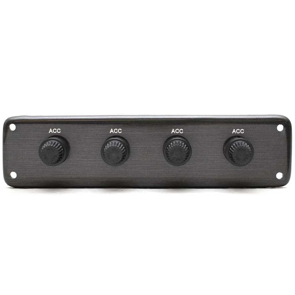 Lund Boat ACC Fuse Panel 2123195 - Gray Brushed Plastic