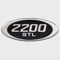 Blue Wave 2200 STL Boat Raised Decal 1093-162240-01 - Silver - Black
