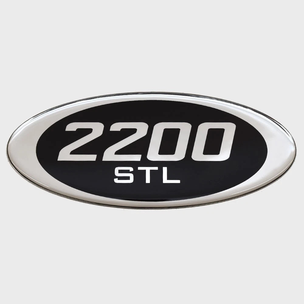 Blue Wave 2200 STL Boat Raised Decal 1093-162240-01 - Silver - Black