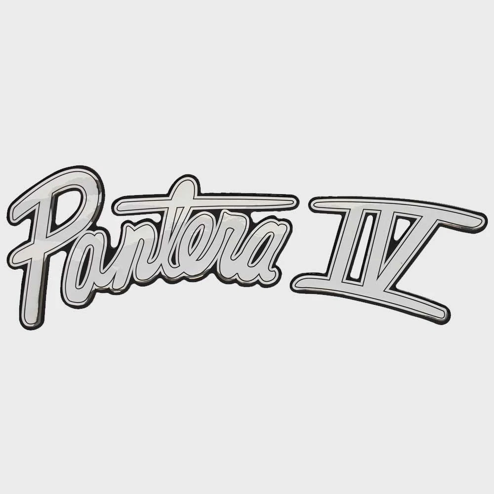 Bass CAT Boat Raised Decal Sticker 33052 - Pantera IV Silver Black