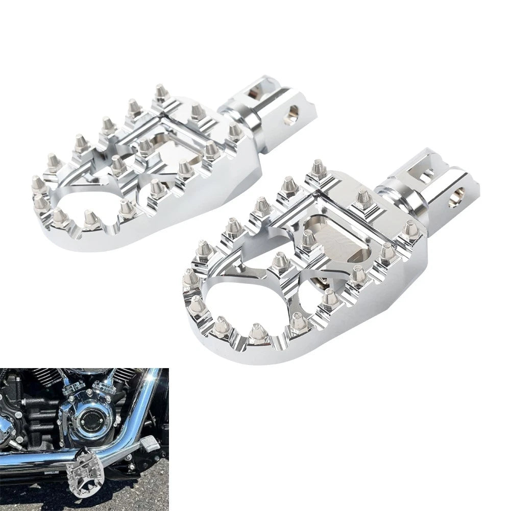 Front FootPeg Rider Pedal for Harley FXBB FXLR FXLRS FXLRST FXST FLSB FXBR FXBRS