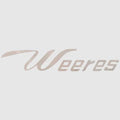 Weeres Boats Decal - Silver Glitter Flake Logo Sticker