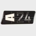 Axis Boat Raised Decal 5974648 - A24 Black Silver 5 1/2 X 2 Inch