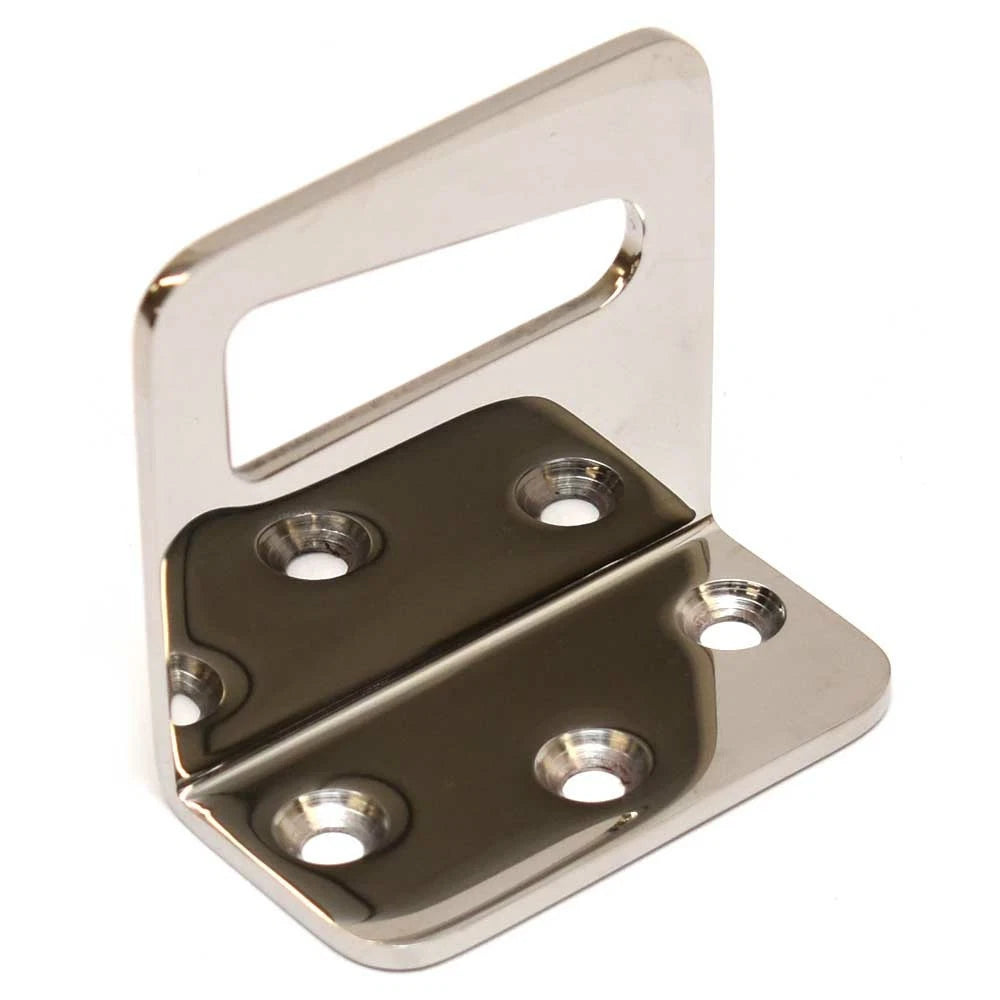 Boat Elbow Catch Plate - 3 Inch Polished Stainless Steel