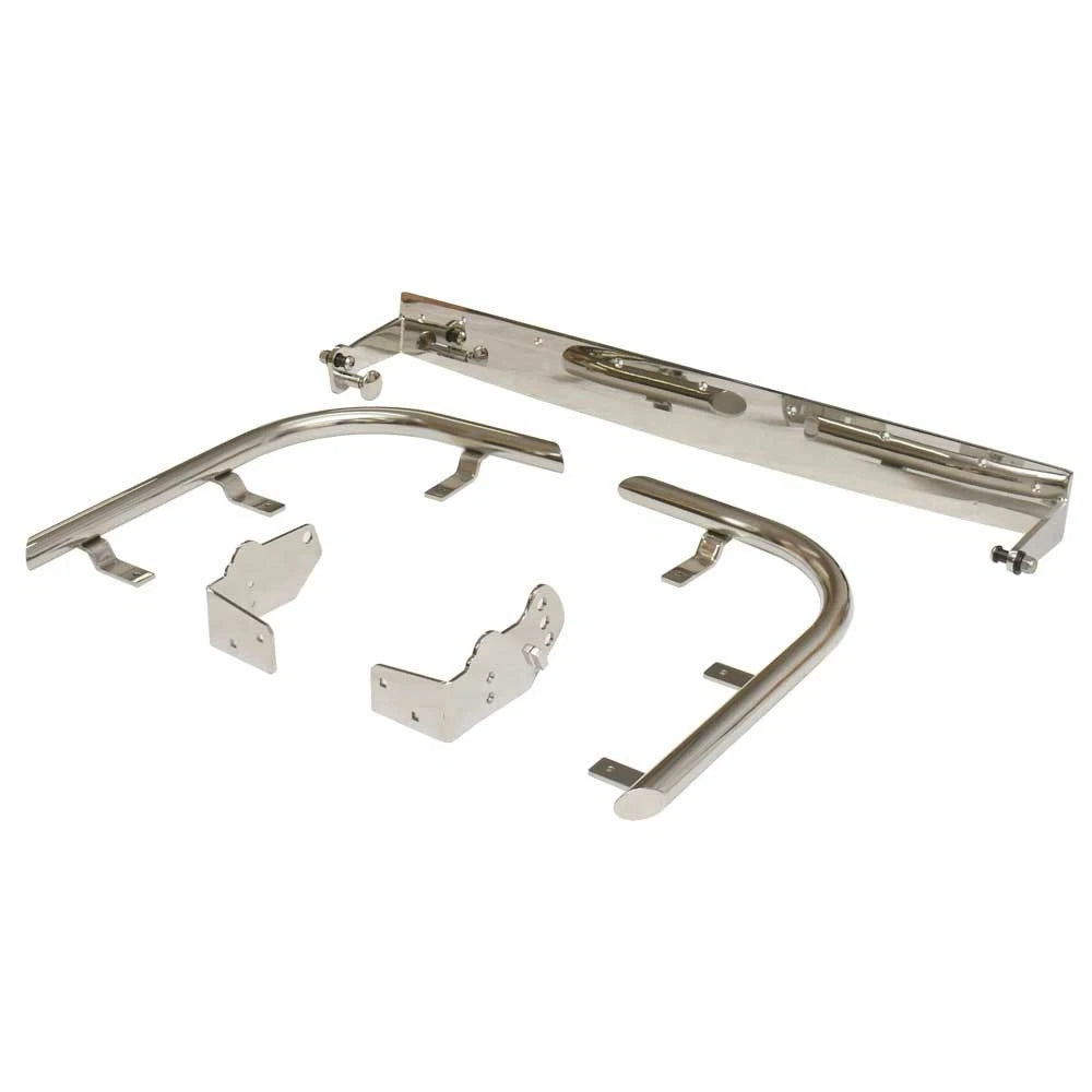 Cobalt Boat Platform Swim Step Hinge - Hoop - R3 Stainless (kit)