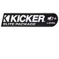 Kicker Boat Raised Decal - Elite Package 13 1/4 X 3 1/8 Inch Black