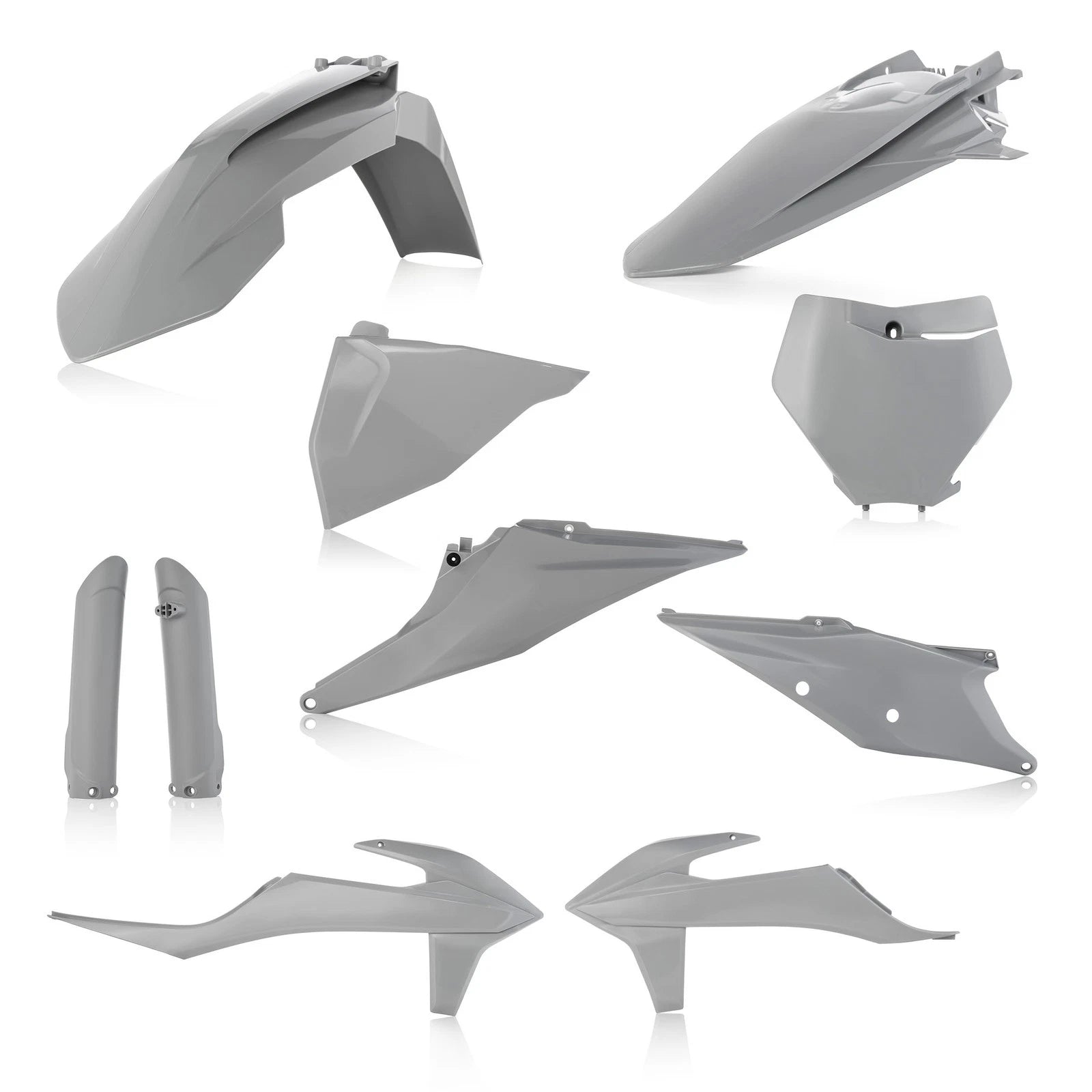 ACERBIS Full Plastic Kit Grey – Fits 2019-2020 KTM Offroad Models