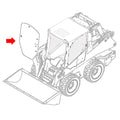 Cab Glass - Front Center Fits John Deere 332E 319E 328E 318E 320E 326E 329E 323E