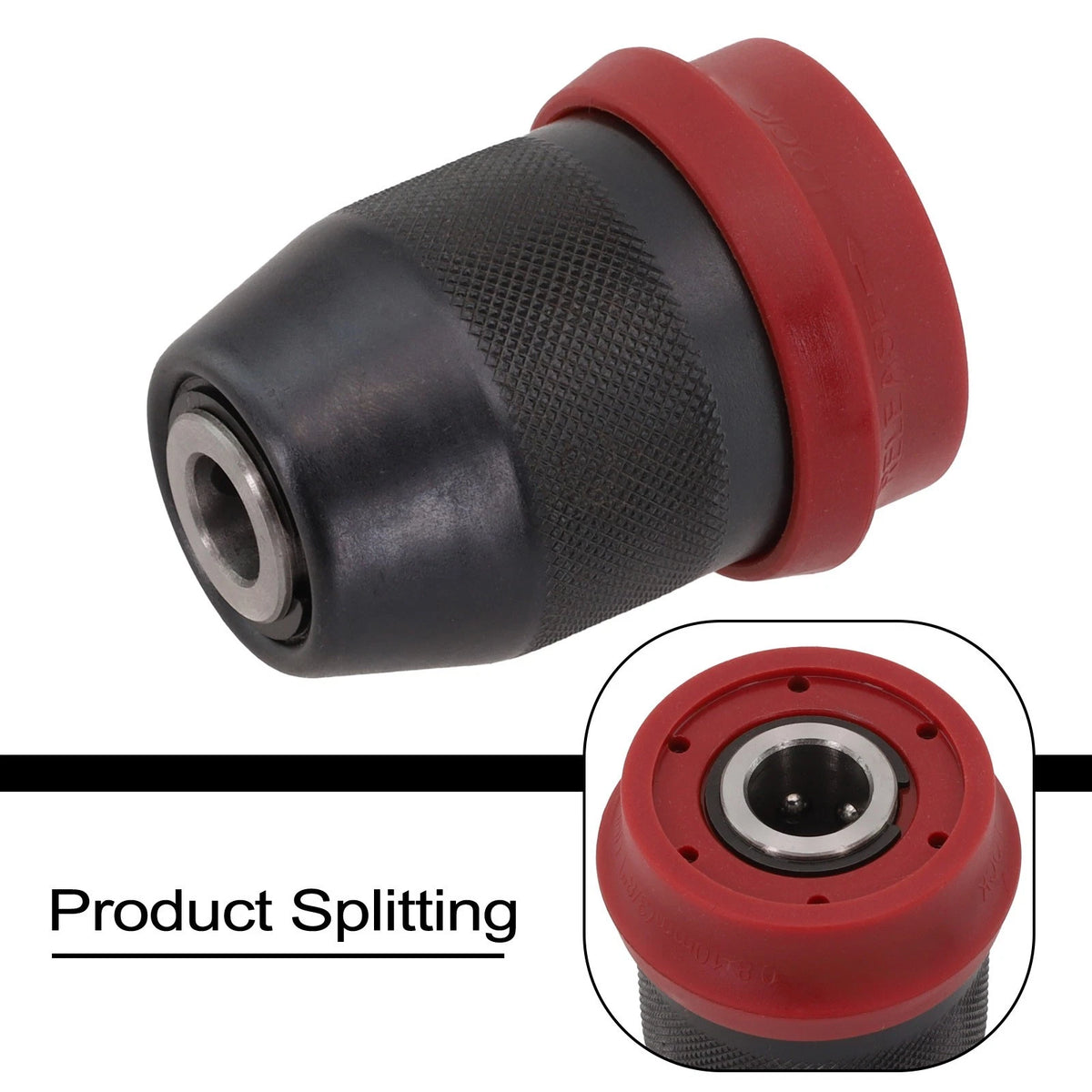 Quick Connect Drill Chuck Easy Cut Steel 0 8 10mm Clamping Range