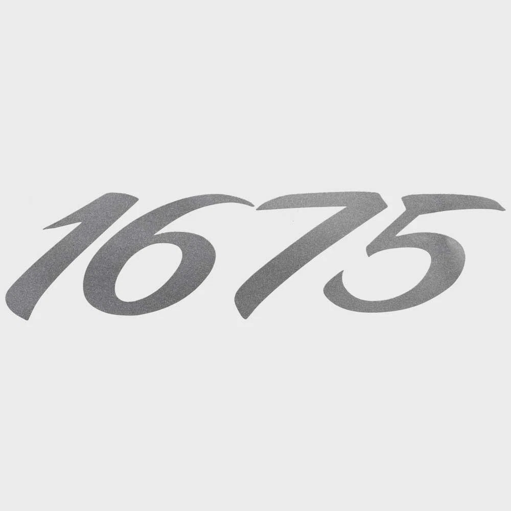 Lund Boat Brand Decal 2320597 - 1675 Metallic Silver 6 X 1 1/2 Inch