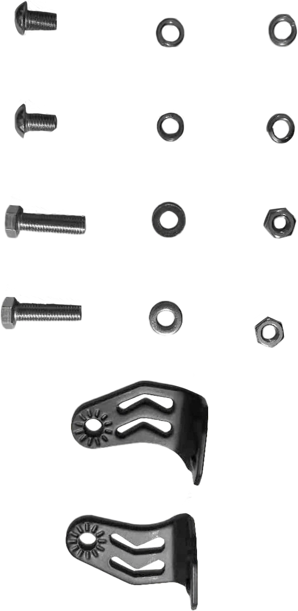 OPEN TRAIL B15 End Bracket Kit for ATV/UTV Pod Lights, Heavy-Duty Aluminum Mount