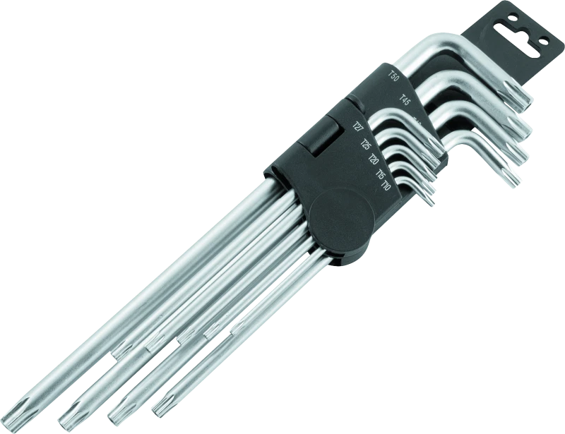 BikeMaster 9-Piece Star Bit Wrench Set with Holder for Powersports