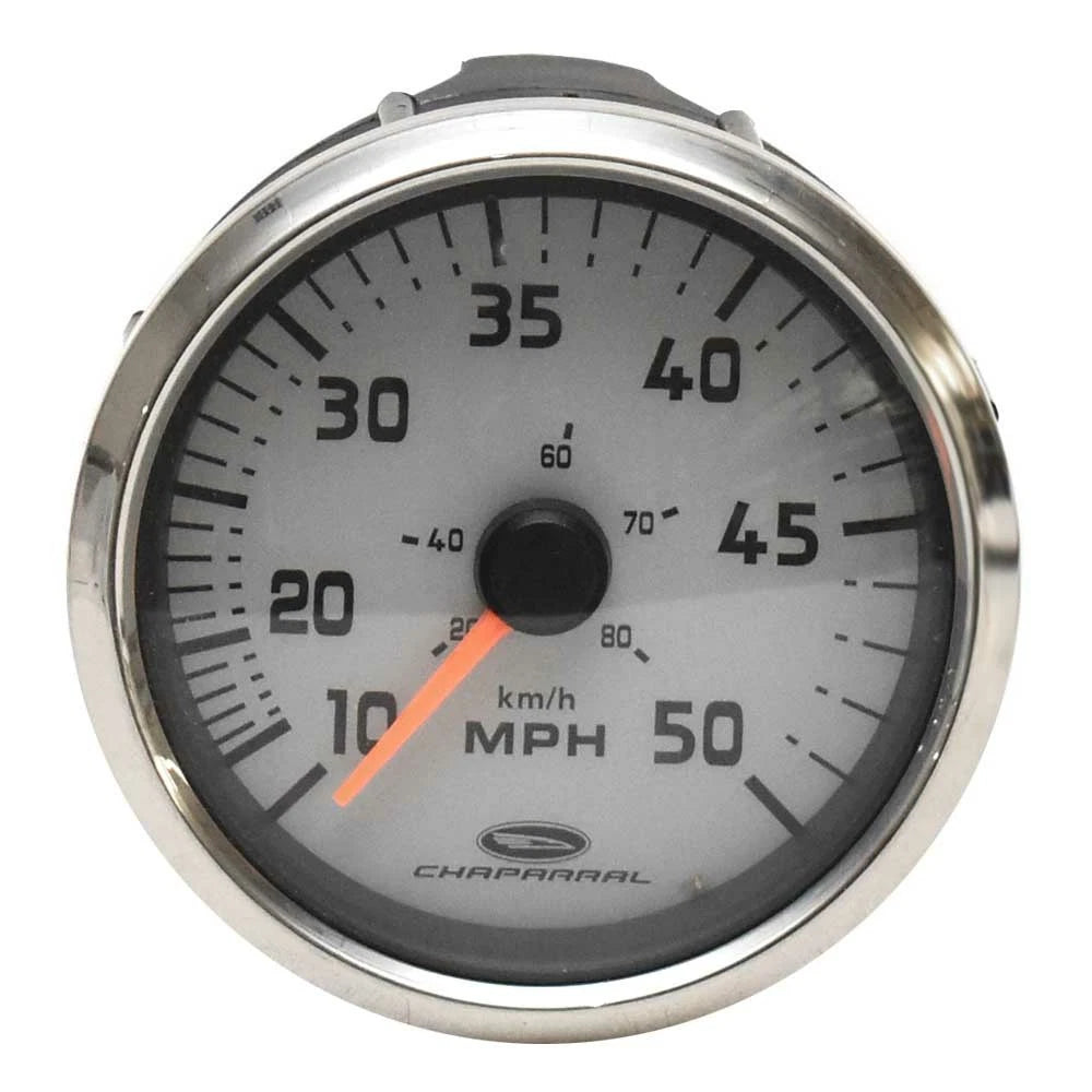 Faria Boat Speedometer Gauge SEK704A - Chaparral 50 MPH Gray Silver