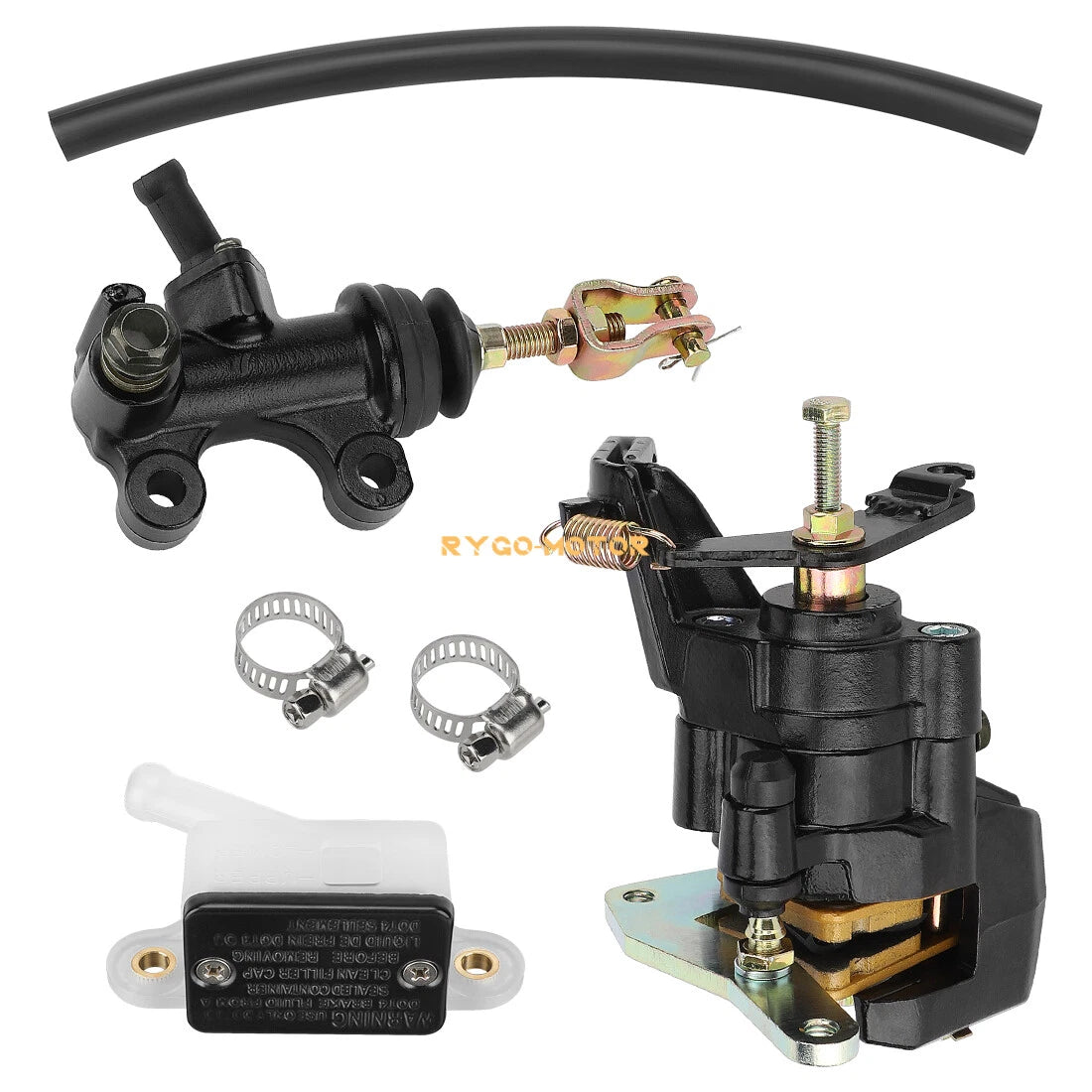 Rear Brake Caliper & Brake Master Cylinder Assembly for Honda ATC200X 1983-1985 ATV