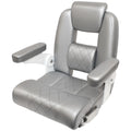 Blue Wave Boat Genesis Bolster Helm Seat BW33702+3W - Wise Silver Vinyl